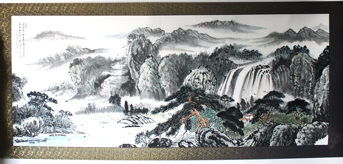 锦绣山河春常在 姚西鸣山水国画